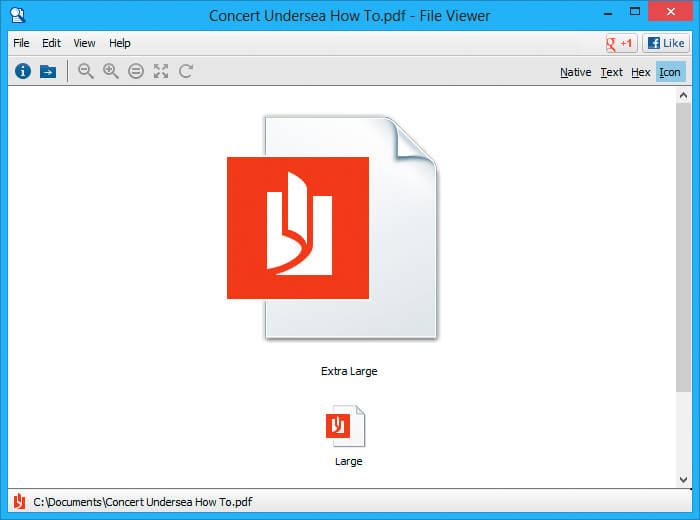 File Viewer Lite Icon View